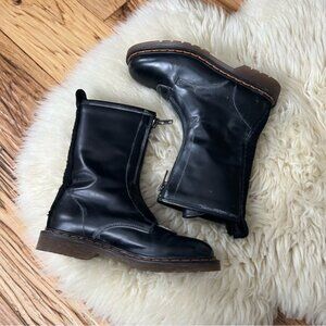 Funky Zip up Clone combat boots Black Size 6